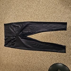 Maurices black Shiney maternity leggings